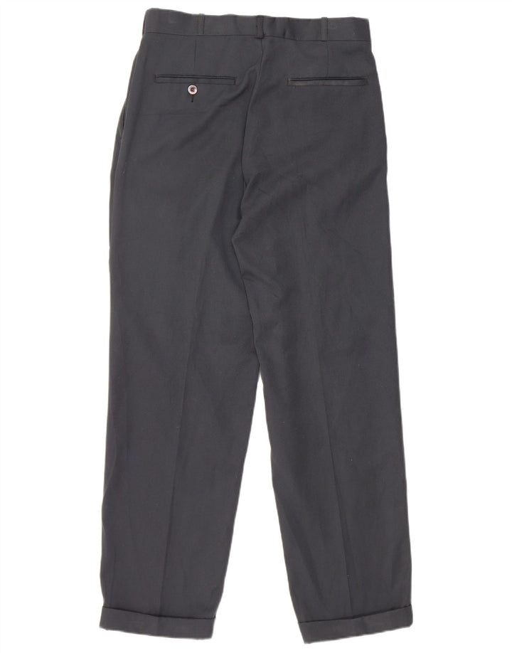 Farah Ανδρικό παντελόνι με καρφωτό κοστούμι W30 L28 Navy Blue Polyester