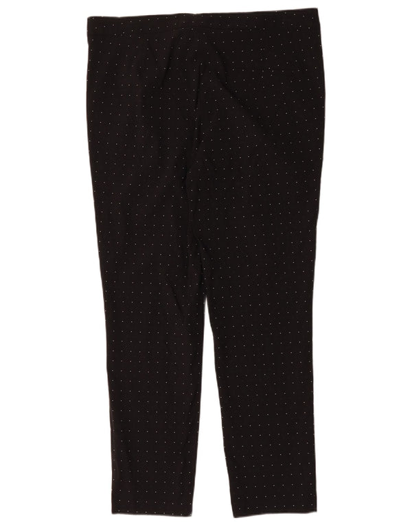 Zara Γυναικείο Slim παντελόνι Chino XL W32 L27 με μαύρη στίγματα βισκόζη
