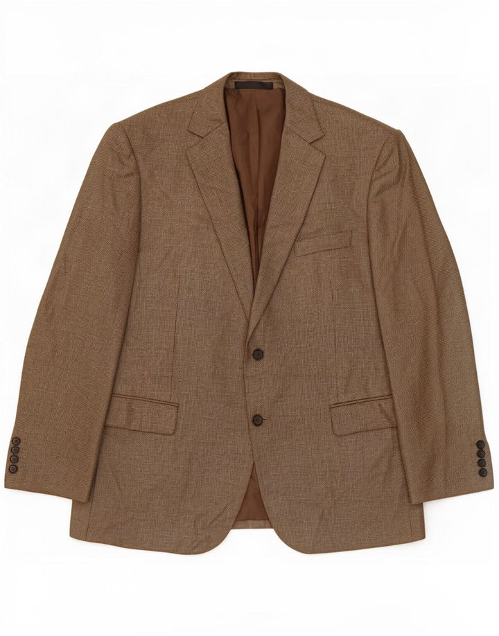 Marks & Spencer Ανδρικό μπουφάν blazer UK 44 XL καφέ πολυεστέρας