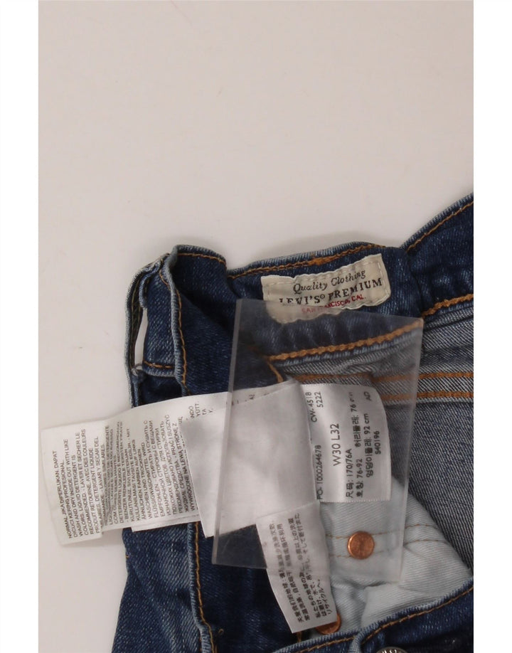 Ανδρικό τζιν LEVI'S Slim W30 L32 Μπλε βαμβακερό