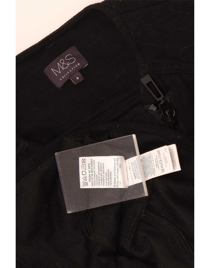 Marks & Spencer Γυναικείο Μπουφάν Racer UK 8 Small Black Cotton