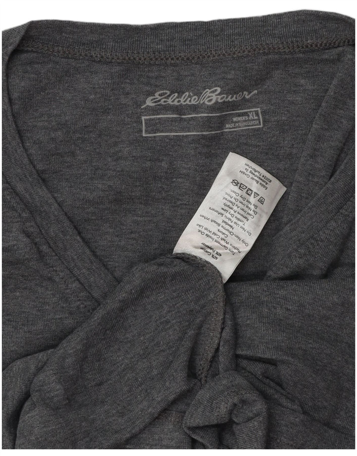 Eddie Bauer Γυναικείο T-Shirt Top UK 18 XL Γκρι βαμβακερό