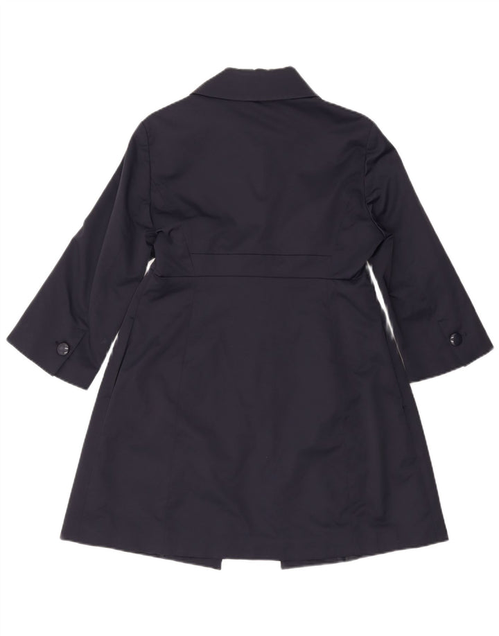 OLTRE Γυναικείο πανωφόρι 3/4 μανίκι UK 10 Small Navy Blue Cotton