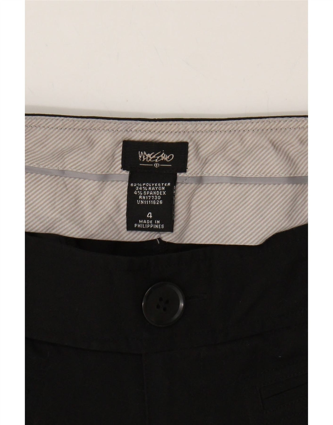 MOSSIMO Womens Low Waist Capri Trousers US 4 Small W30 L23 Black Polyester Vintage Mossimo and Second-Hand Mossimo from Messina Hembry 