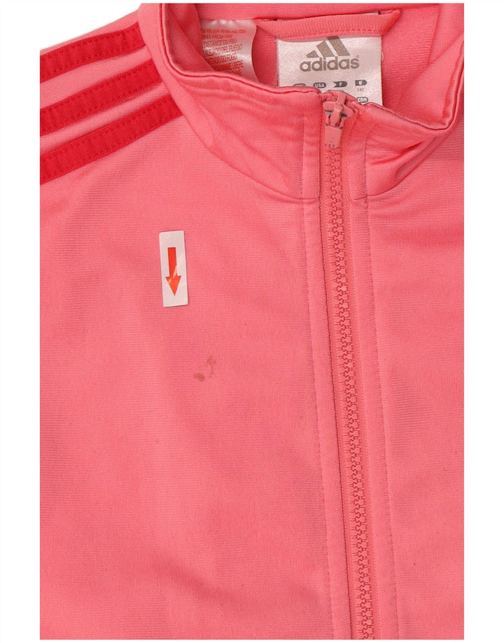 Κορίτσια αθλητική φόρμα Adidas Top Jacket 9-10 Years Pink Polyester
