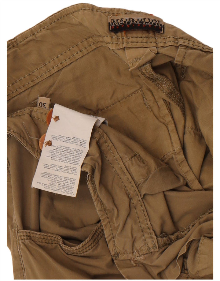 Ανδρικό σορτς Napapijri Geographic Cargo W30 Medium Khaki Cotton