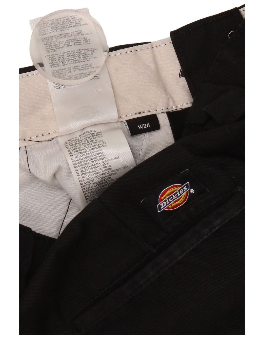Dickies Γυναικείο παντελόνι Chino με φαρδύ πόδι W24 L30 μαύρο πολυεστέρα