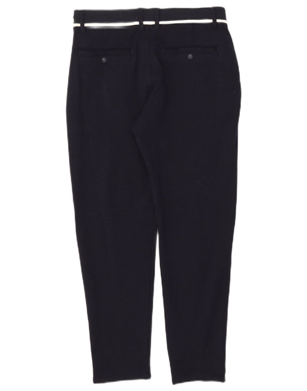 Zara Boys Slim παντελόνι Chino 13-14 ετών W28 L25 Navy Blue Cotton