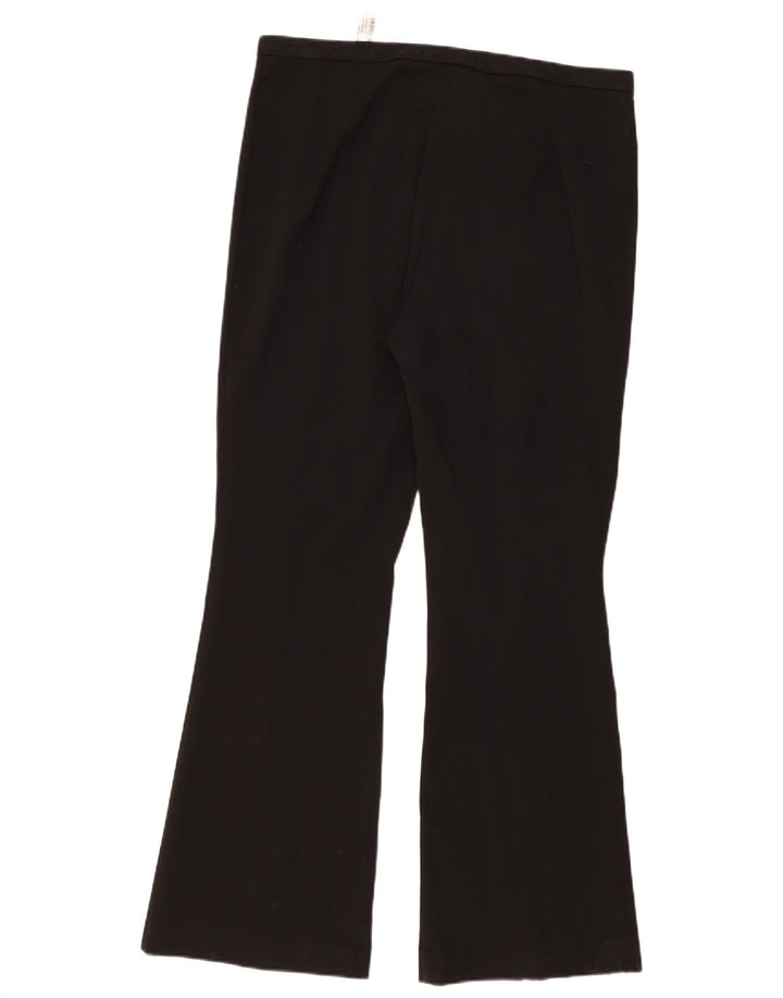 Zara Γυναικείο Bootcut Casual Παντελόνι XL W32 L33 Μαύρο πολυεστέρα
