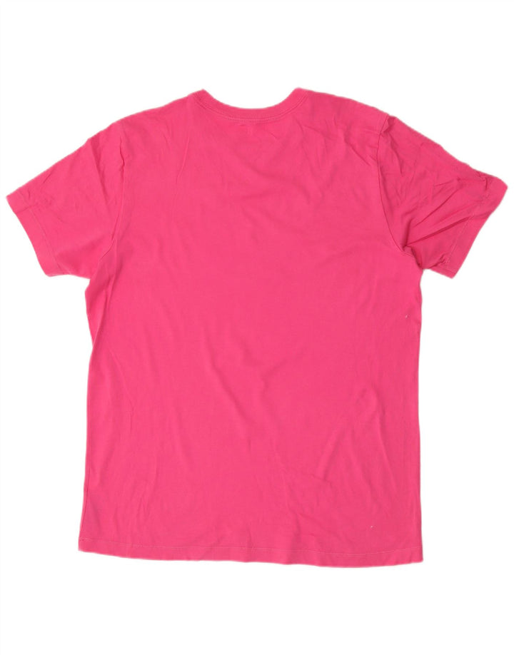 Ανδρικό γραφικό T-Shirt NIKE Top μεγάλο ροζ βαμβακερό