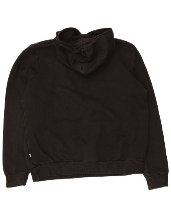 Puma Γυναικείο Γραφικό Hoodie Jumper UK 16 Large μαύρο βαμβακερό