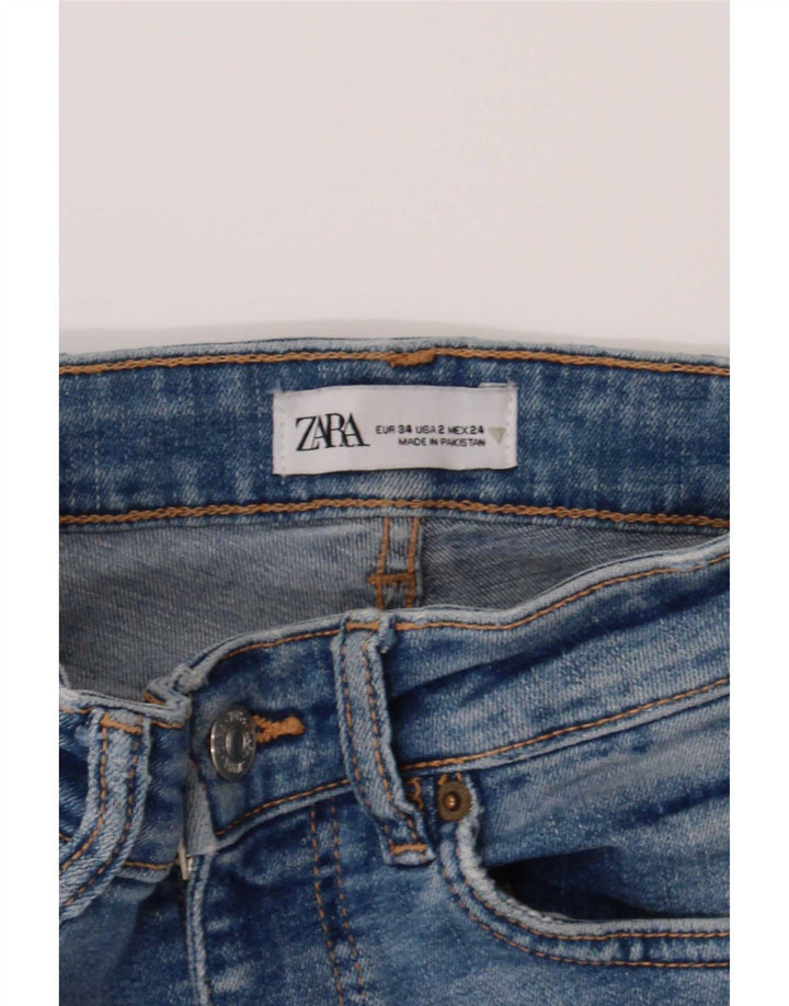 Zara Γυναικείο Τζιν EU 34 2XS W24 L30 Μπλε