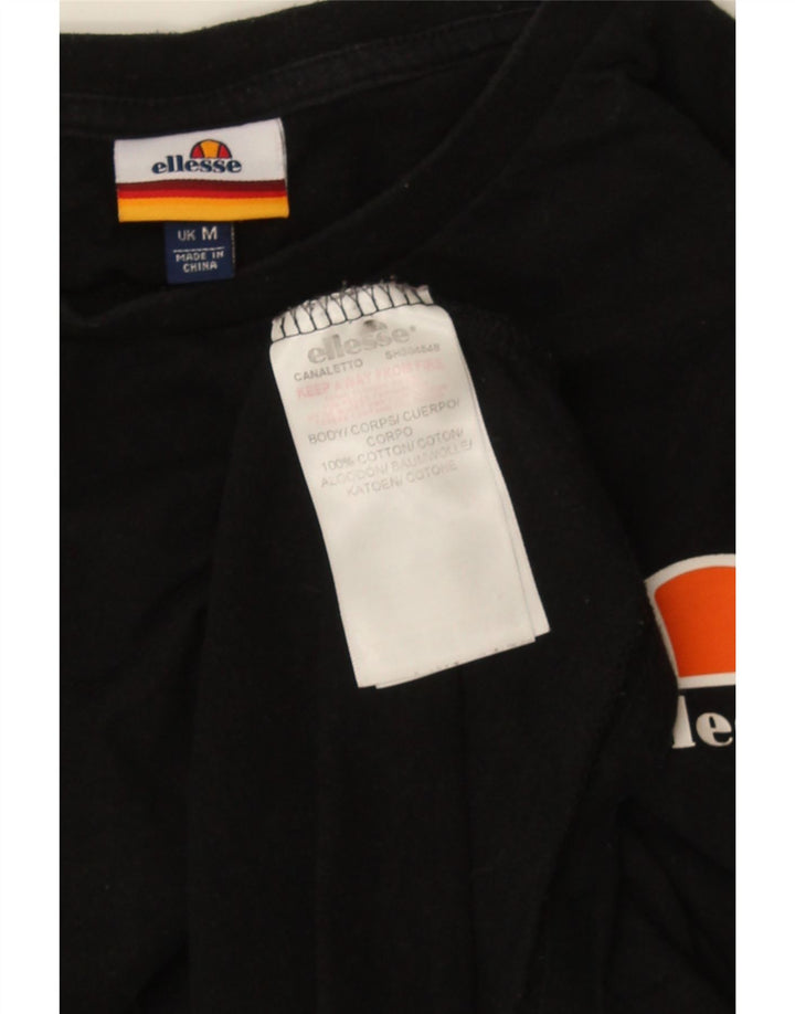 Ανδρικό T-Shirt Ellesse Top Μεσαίο μαύρο βαμβακερό