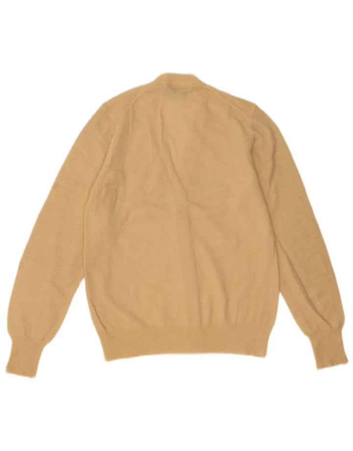 Γυναικείο πουλόβερ Benetton Ζακέτα IT 46 Large Yellow Wool