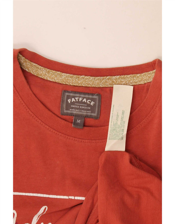Ανδρικό γραφικό T-Shirt Fat Face Top Μεσαίο κόκκινο βαμβακερό