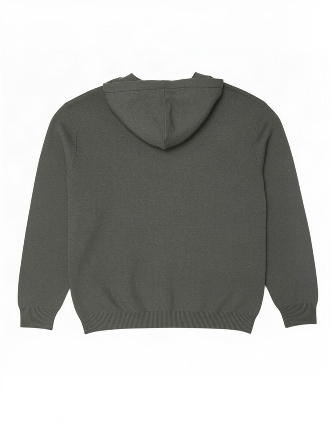 Zara Ανδρικό πουλόβερ με κουκούλα Jumper Μεγάλη γκρι βισκόζη
