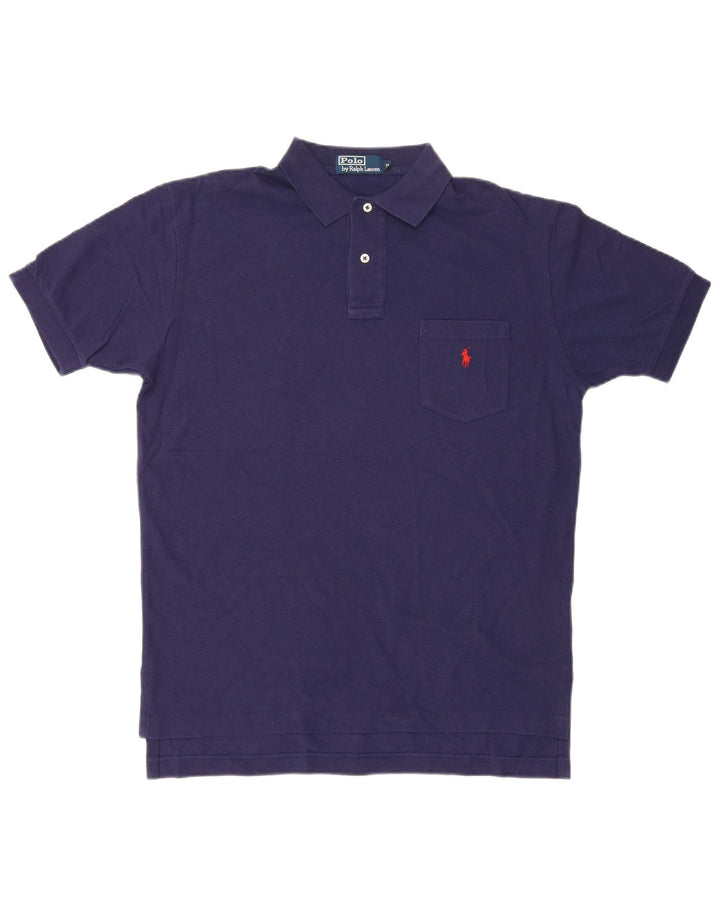 Ανδρικό πουκάμισο Polo Ralph Lauren από μεσαίο μπλε βαμβακερό
