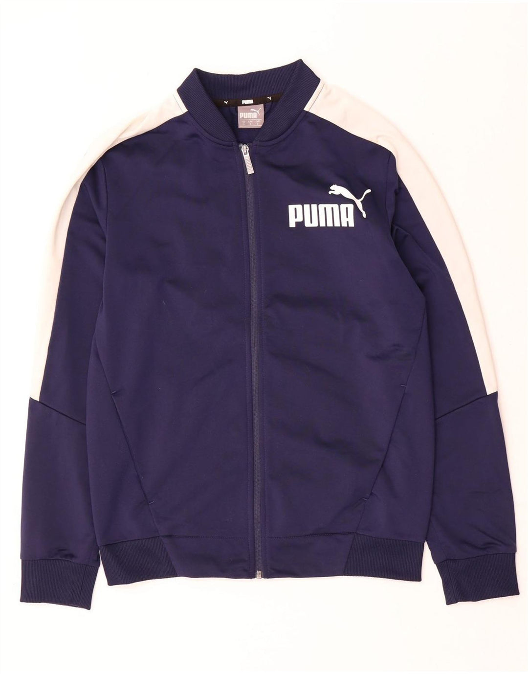 Ανδρική αθλητική φόρμα Puma Μπουφάν Μικρό μπλε Navy Colourblock Πολυεστέρας