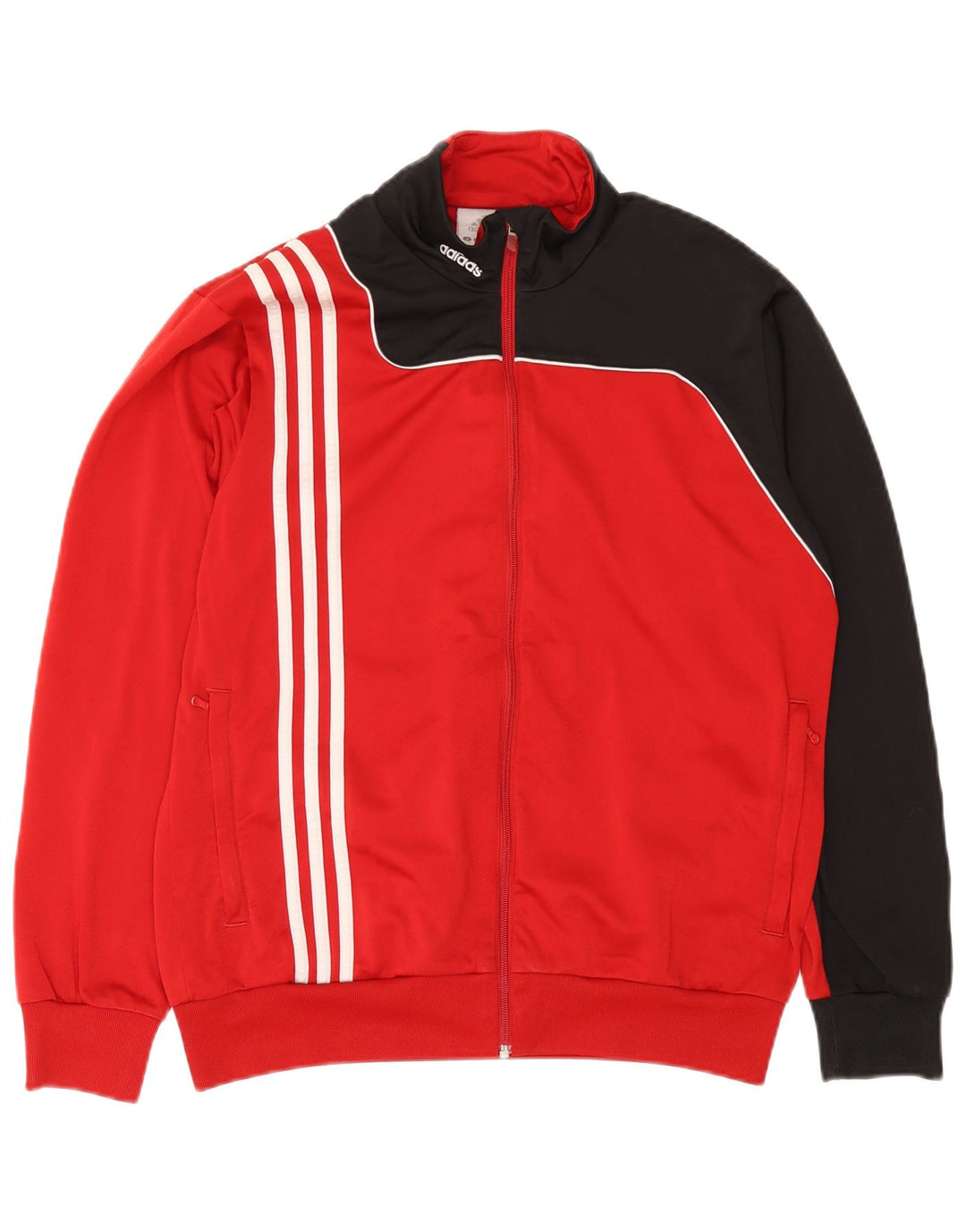 Ανδρική αθλητική φόρμα Adidas Top Jacket UK 38/40 Μεσαίου κόκκινου χρώματος πολυεστέρας