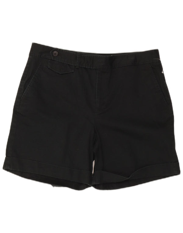 Γυναικείο ψηλόμεσο σορτς chino Ralph Lauren US 14 XL W36 μαύρο βαμβακερό