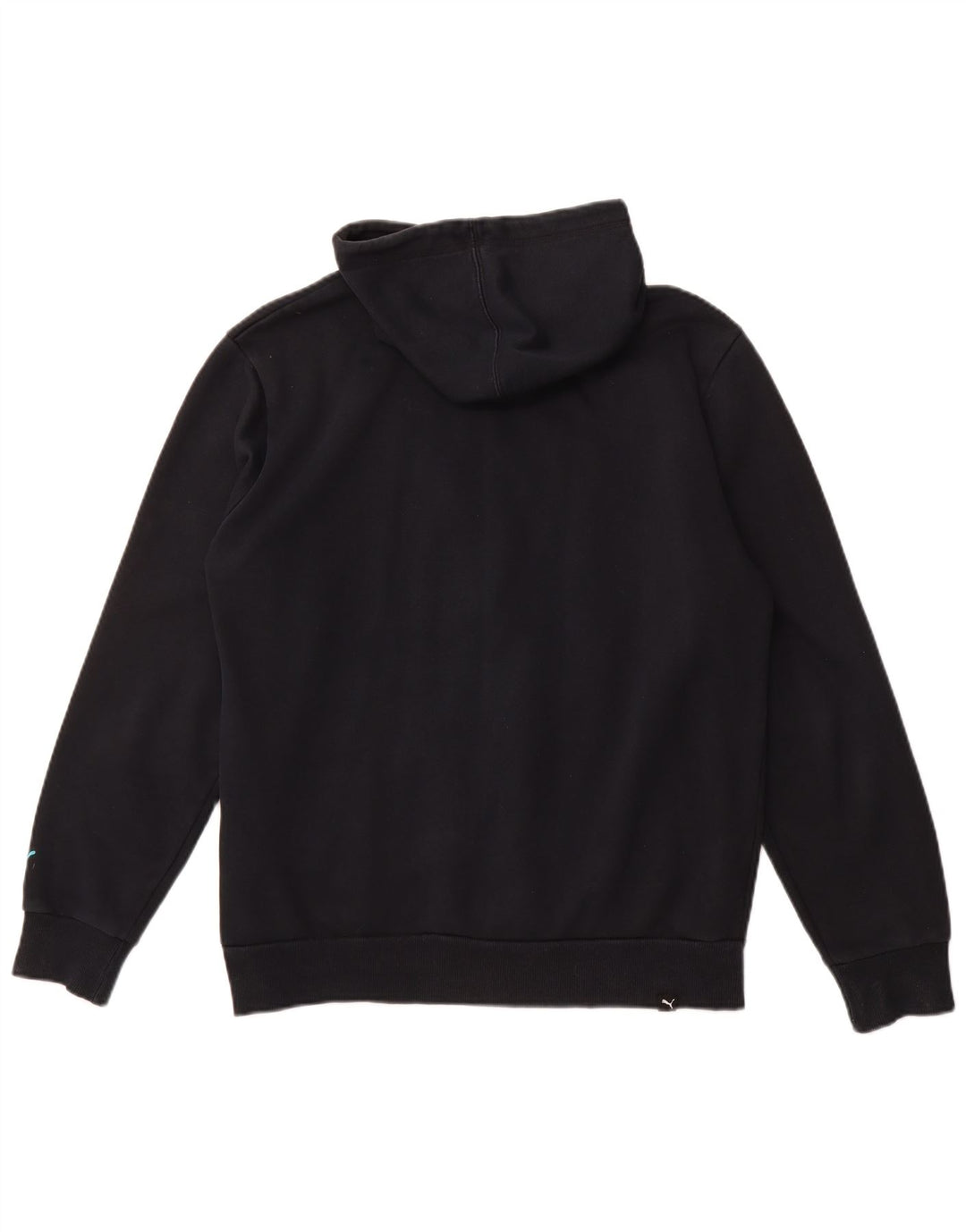 Ανδρικό πουλόβερ με κουκούλα με φερμουάρ PUMA μεσαίο μπλε βαμβακερό