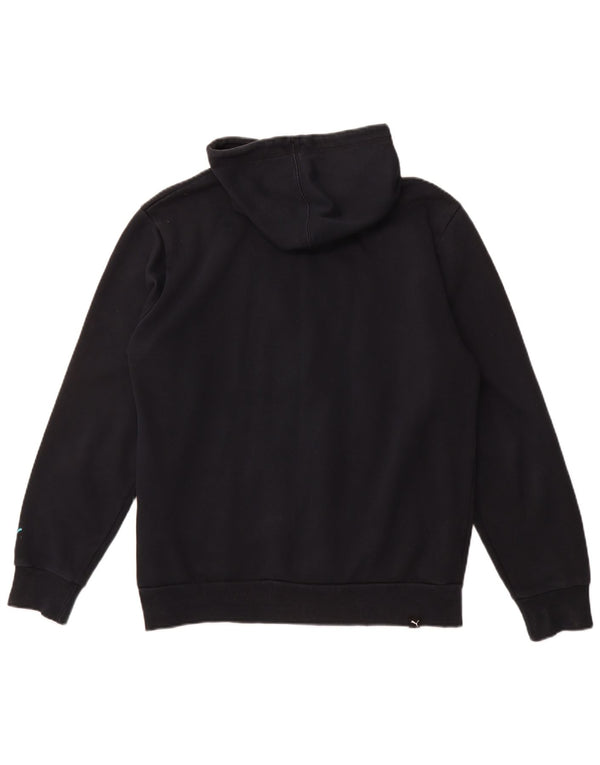 Ανδρικό πουλόβερ με κουκούλα με φερμουάρ PUMA μεσαίο μπλε βαμβακερό