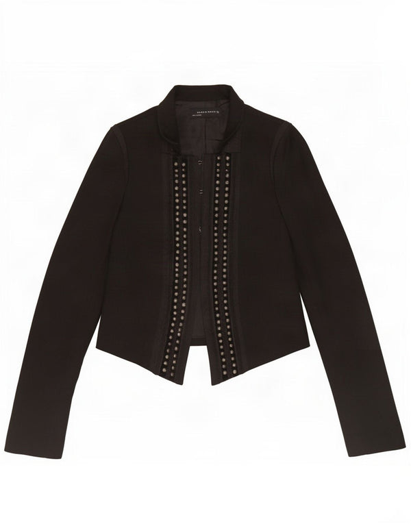 Zara Γυναικείο Σακάκι Μπλέιζερ UK 12 Μεσαίο Μαύρο Μαλλί