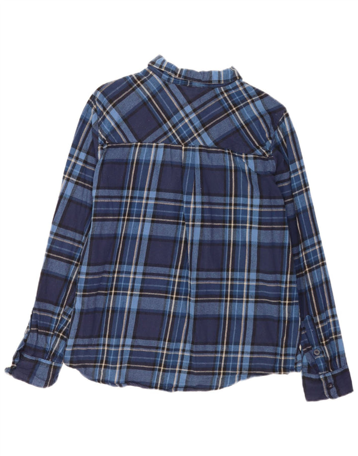 Ανδρικό φανελένιο πουκάμισο Mountain Warehouse XL Blue Check Cotton