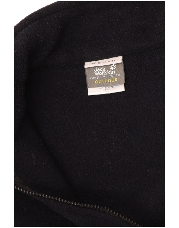 Jack Wolfskin γυναικείο φλις μπουφάν UK 18/20 XL μαύρο πολυεστέρα