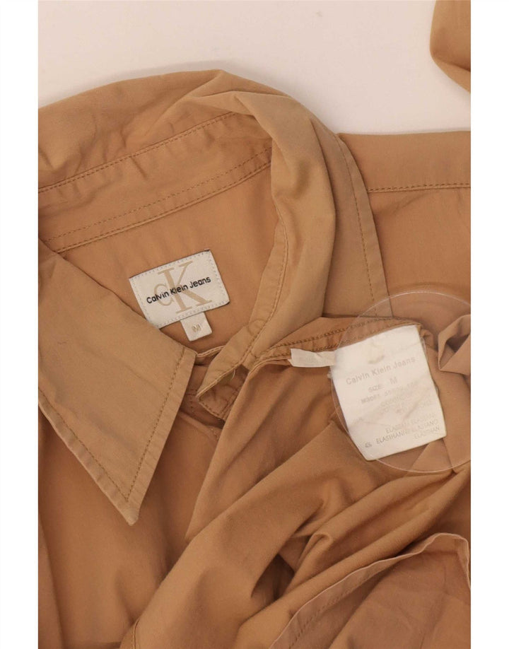 Ανδρικό πουκάμισο Calvin Klein Jeans Μεσαίο βαμβακερό μπεζ