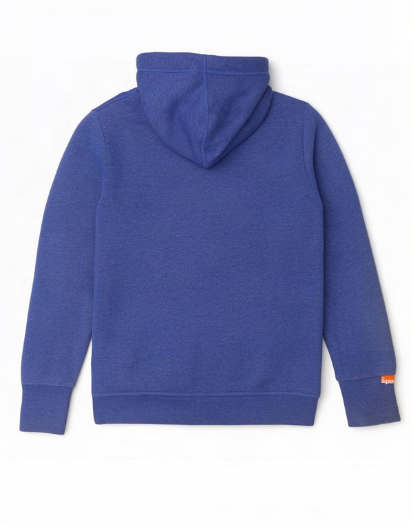 Superdry γυναικείο πουλόβερ με φερμουάρ UK 12 μεσαίου μπλε βαμβακερό