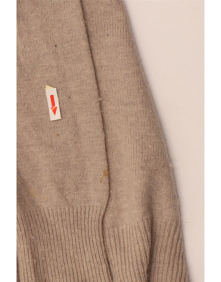 ALL SAINTS Ανδρικό πουλόβερ με ρολό λαιμόκοψη Μάλλινο μεγάλο μπεζ