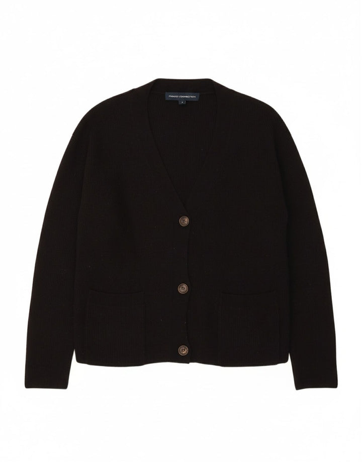 FRENCH CONNECTION Womens Oversized Cardigan Sweater UK 10 Small Black