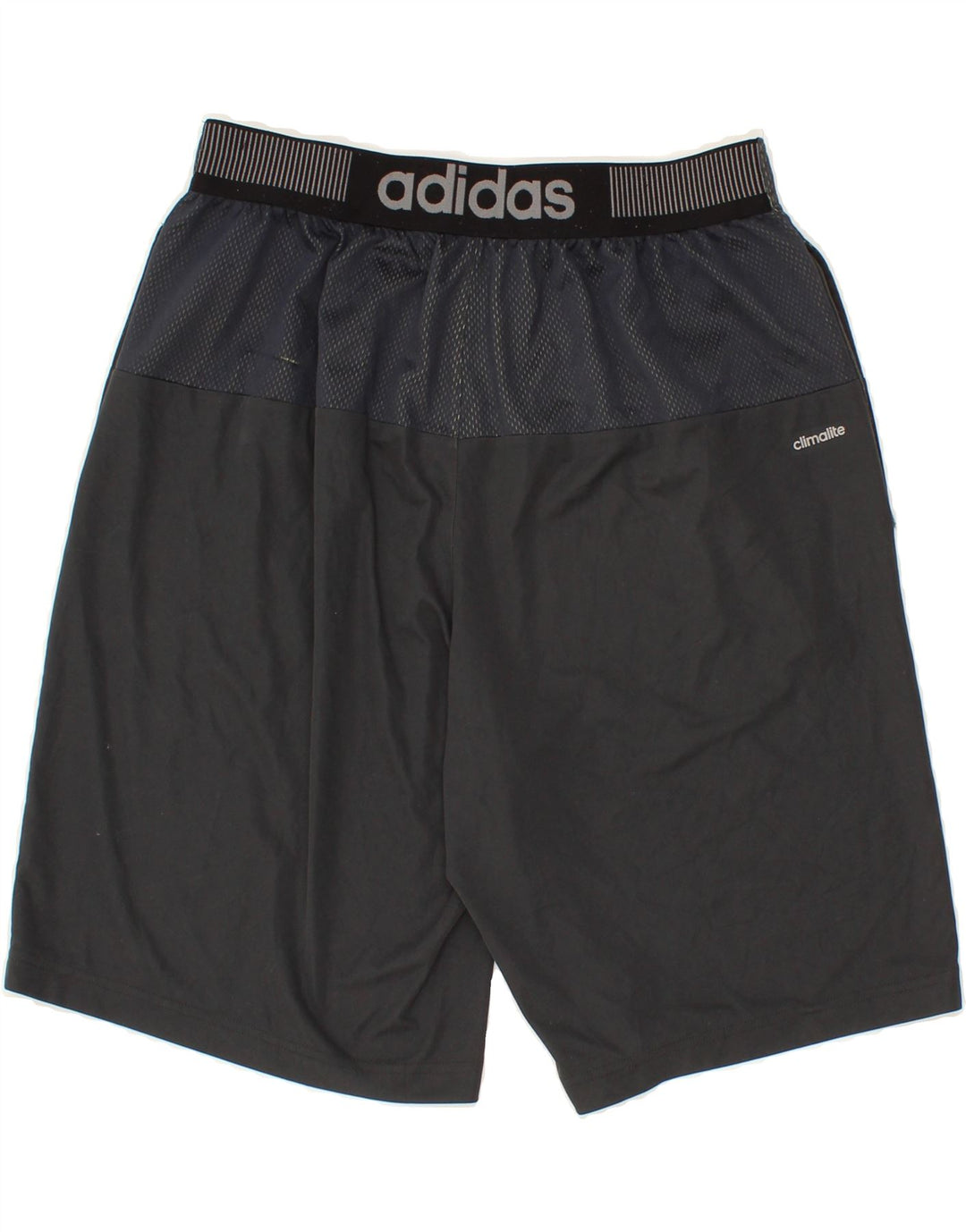 ADIDAS Mens Climalite Graphic Sport Shorts Medium  Grey Polyester Vintage Adidas and Second-Hand Adidas from Messina Hembry 