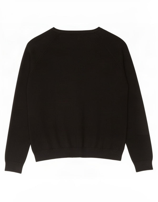 Zara Γυναικεία Ζακέτα πουλόβερ UK 18 XL Μαύρο βαμβακερό