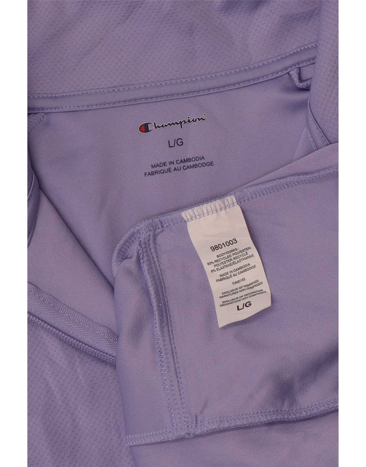 Champion γυναικεία φόρμα πουλόβερ με φερμουάρ Top UK 16 Large Purple