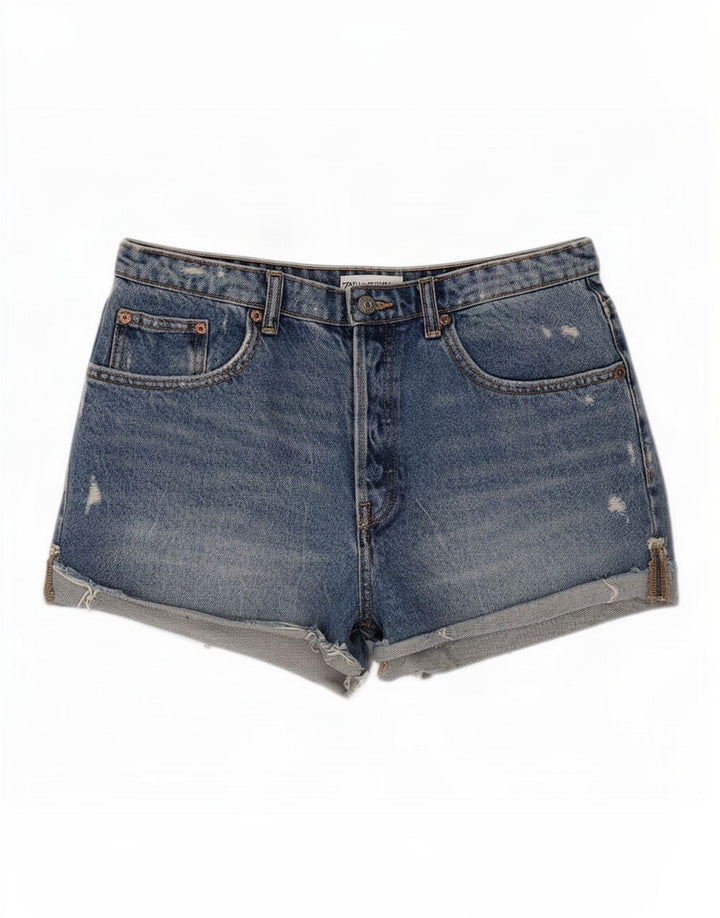 Zara Γυναικείο τζιν σορτς EU 40 Medium W30 Μπλε