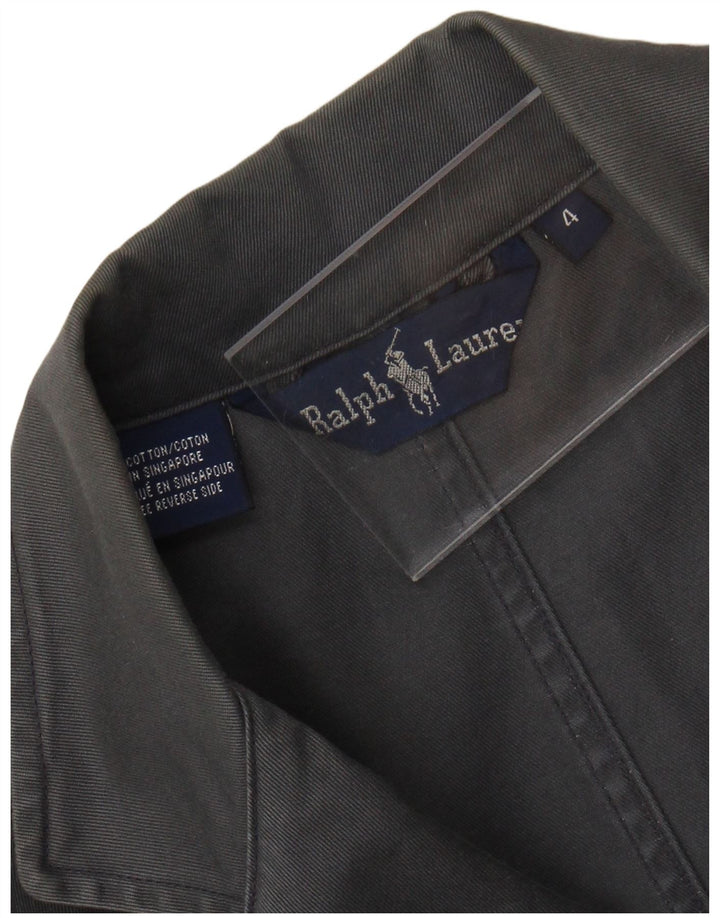Γυναικείο παλτό Ralph Lauren με διπλό στήθος US 4 Small Grey Cotton