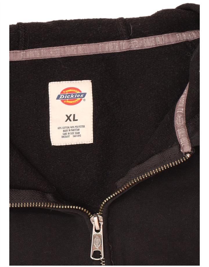 Dickies Γυναικείο πουλόβερ με κουκούλα με φερμουάρ UK 18 XL μαύρο βαμβακερό