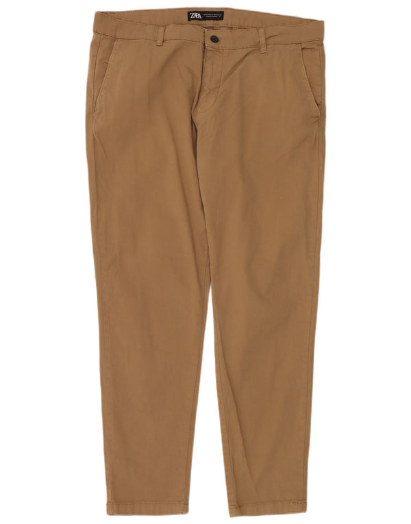 Zara Ανδρικό παντελόνι Chino Slim EU 48 XL W38 L31 Beige