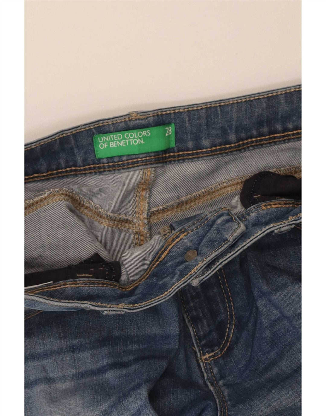 Benetton Γυναικείο Slim Jeans W28 L32 Blue