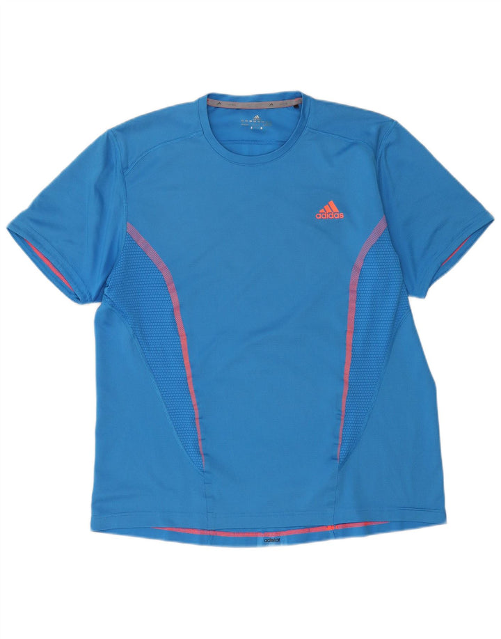 Ανδρικό T-Shirt Adidas Top Large Blue Polyester