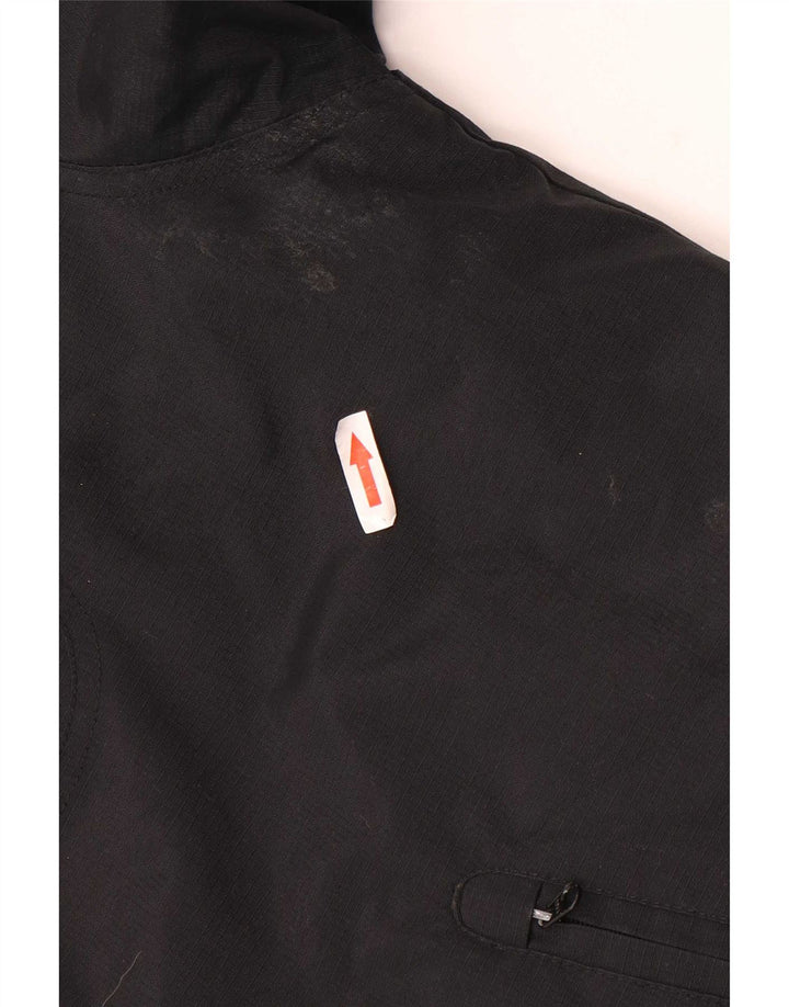 Ανδρικό μπουφάν Nike με κουκούλα αντιανεμικό UK 42/44 μεγάλο μαύρο πολυεστέρα
