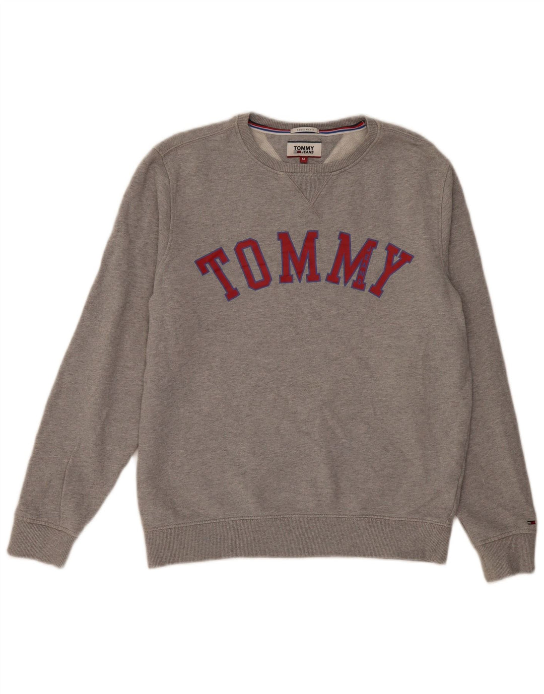 Γυναικείο γραφικό φούτερ Tommy Hilfiger Jumper UK 14 Medium Grey Flecked