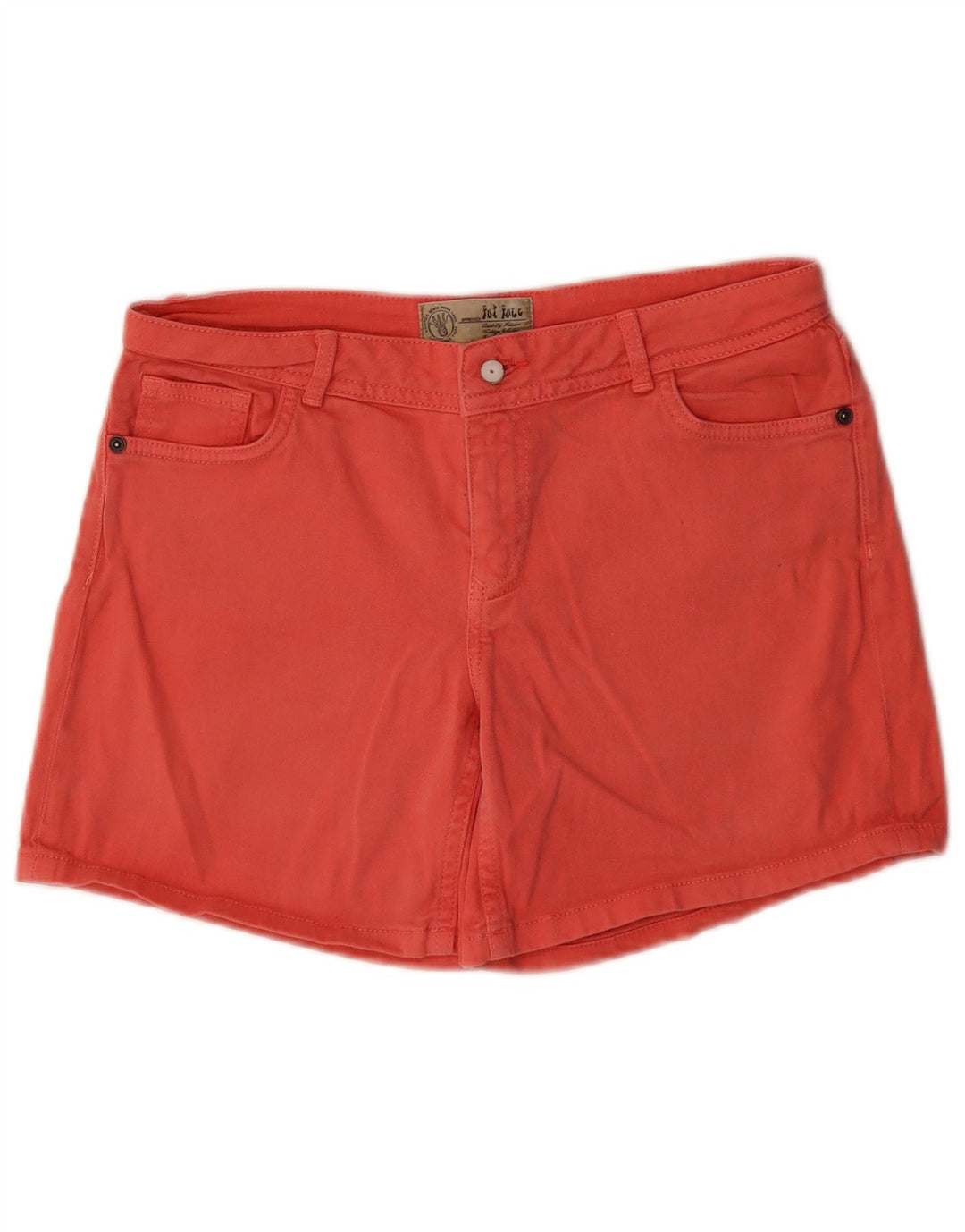 Χοντρό γυναικείο σορτς casual UK 10 Small W30 Pink