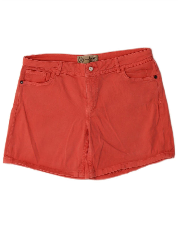 Χοντρό γυναικείο σορτς casual UK 10 Small W30 Pink