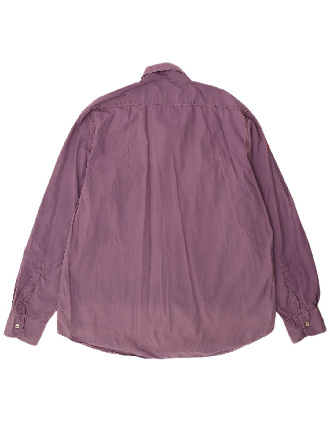 NAPAPIJRI Ανδρικό γραφικό πουκάμισο 3XL Μωβ βαμβακερό