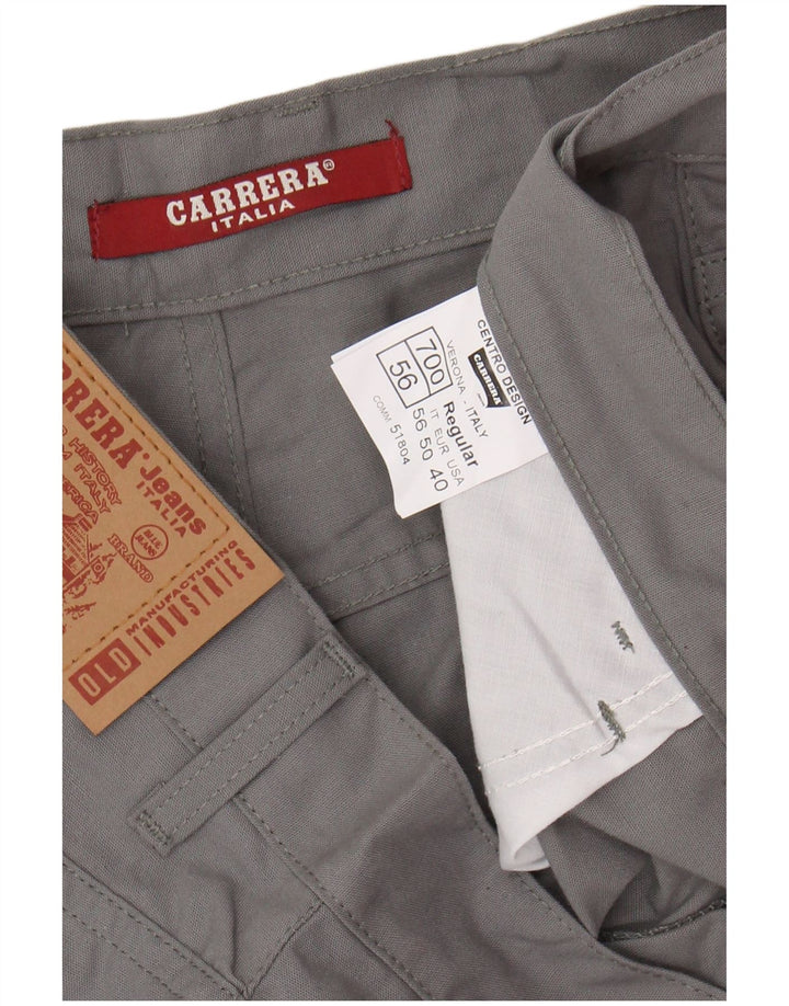 CARRERA Mens 700 Slim Casual Trousers W40 L35 Grey Cotton