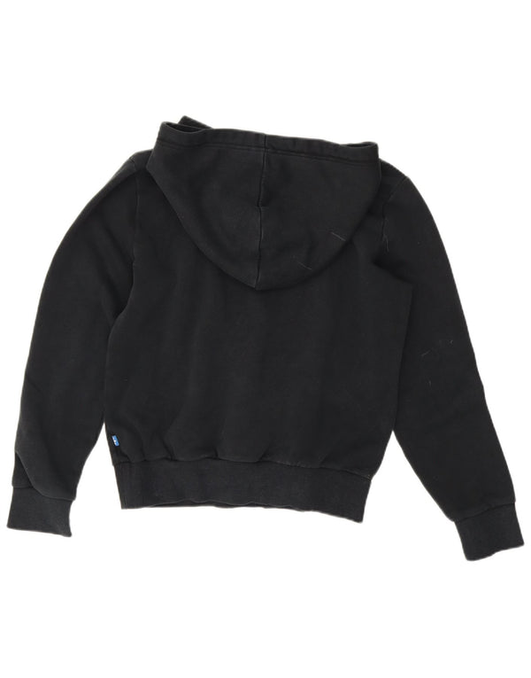 Adidas Γυναικείο Γραφικό Hoodie Jumper UK 12 μεσαίο μαύρο βαμβακερό