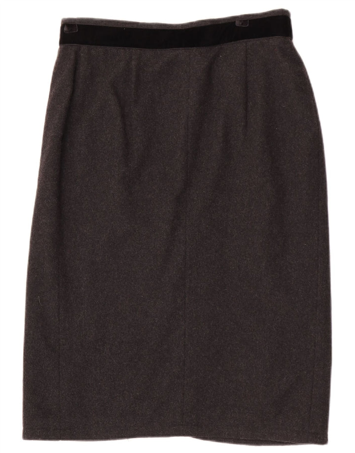 Luisa Spagnoli Γυναικεία Pencil Φούστα IT 44 Medium W30 Γκρι μαλλί